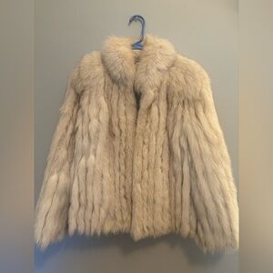 Saga Fox Fur Coat, White